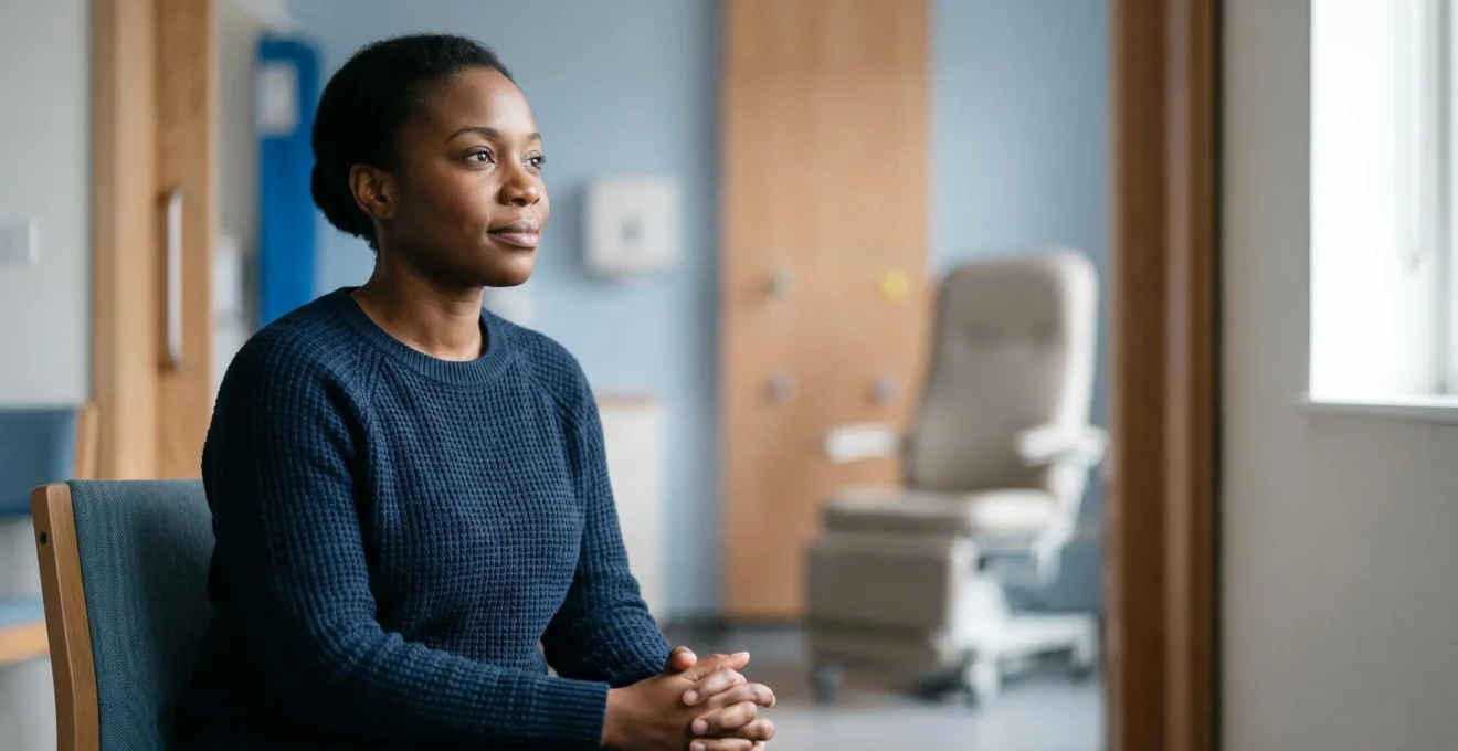 Person seeking mental health support navigating healthcare pathways in the UK
