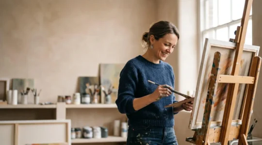 A person confidently expressing their unique style through carefully chosen clothing that reflects their authentic personality